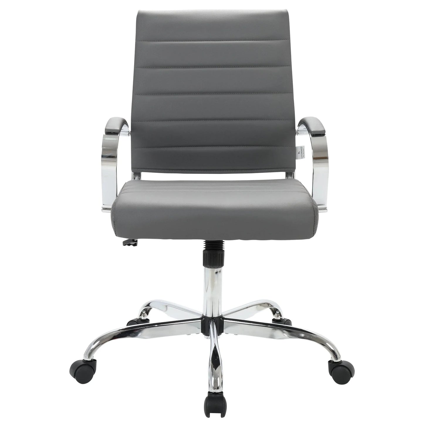 Benmar Mid-Back Leather Office Conference Chair Adjustable Height, Swivel, and Tilt - Elax Furniture