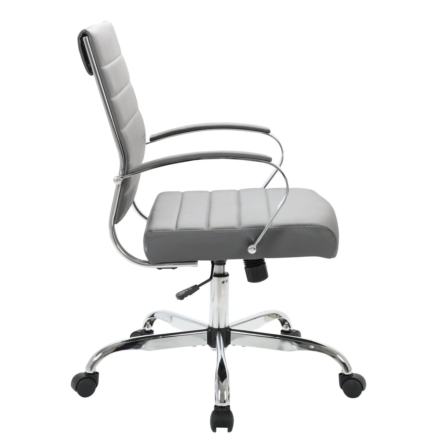 Benmar Mid-Back Leather Office Conference Chair Adjustable Height, Swivel, and Tilt - Elax Furniture