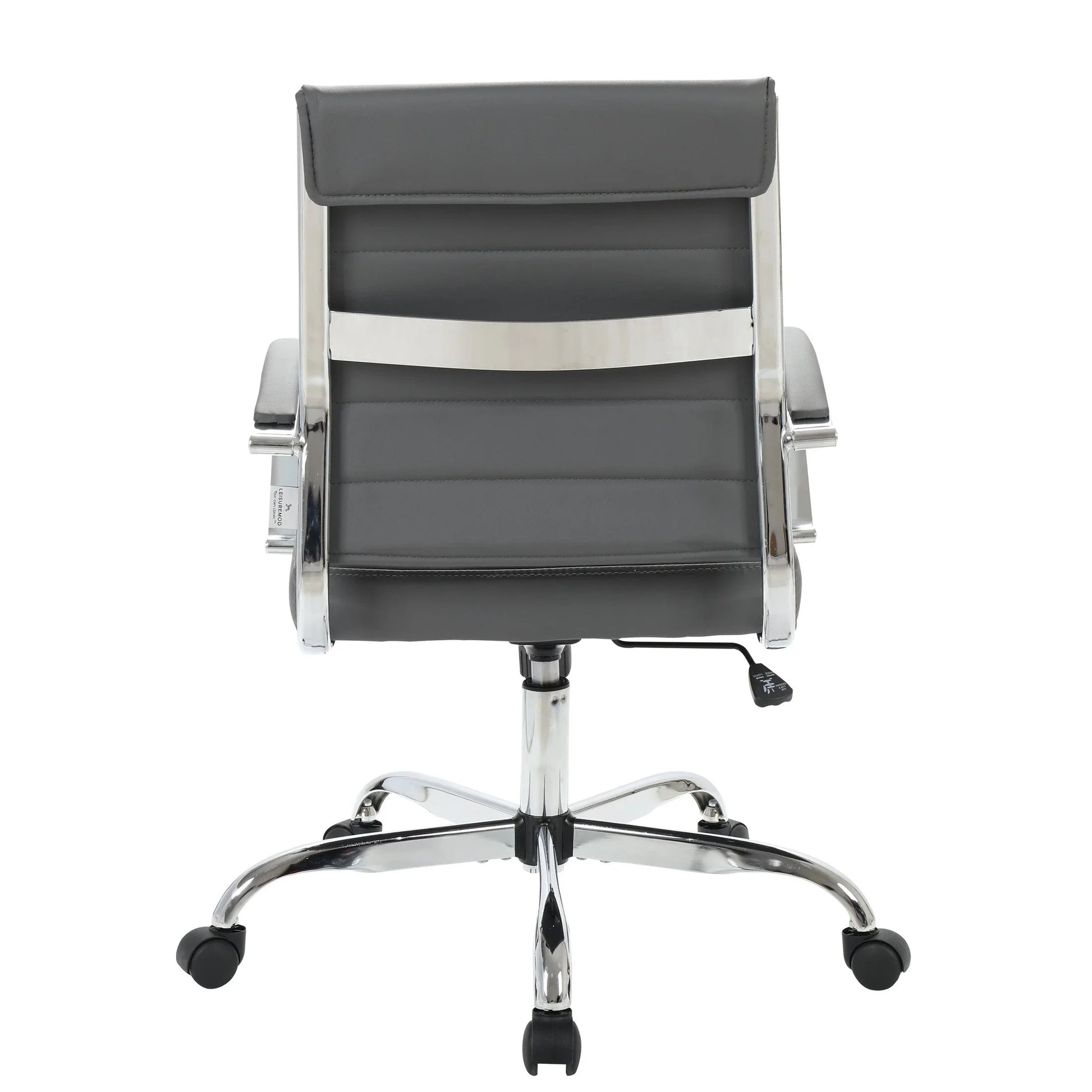 Benmar Mid-Back Leather Office Conference Chair Adjustable Height, Swivel, and Tilt - Elax Furniture