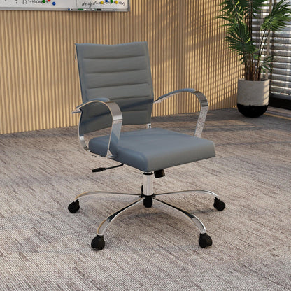 Benmar Mid-Back Mesh Adjustable Office Conference Chair - Elax Furniture
