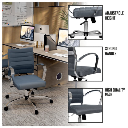 Benmar Mid-Back Mesh Adjustable Office Conference Chair - Elax Furniture