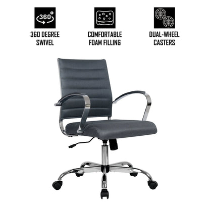 Benmar Mid-Back Mesh Adjustable Office Conference Chair - Elax Furniture
