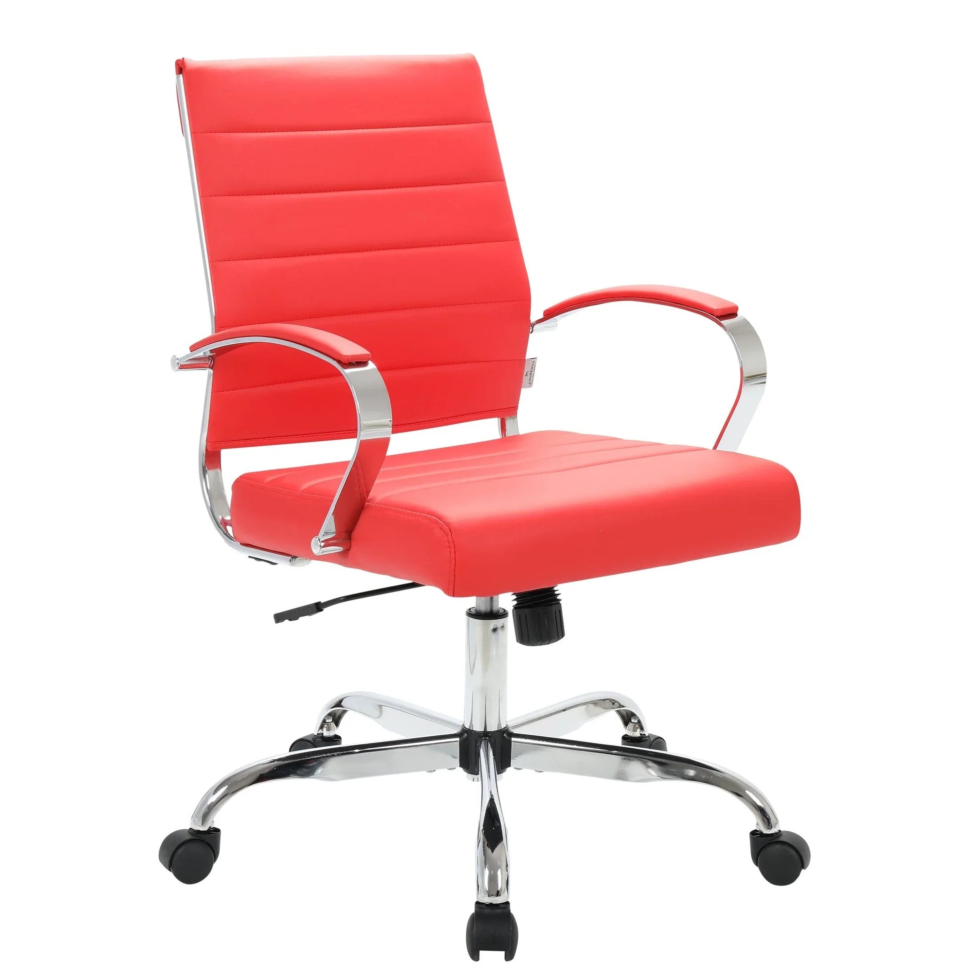 Benmar Mid-Back Leather Office Conference Chair Adjustable Height, Swivel, and Tilt - Elax Furniture