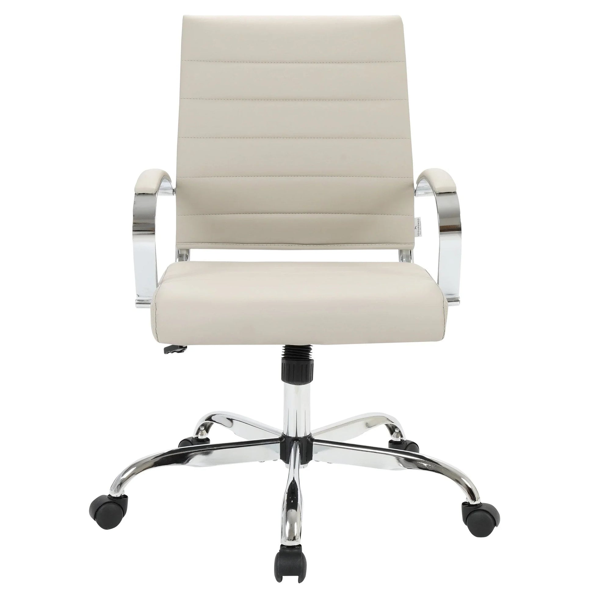 Benmar Mid-Back Leather Office Conference Chair Adjustable Height, Swivel, and Tilt - Elax Furniture