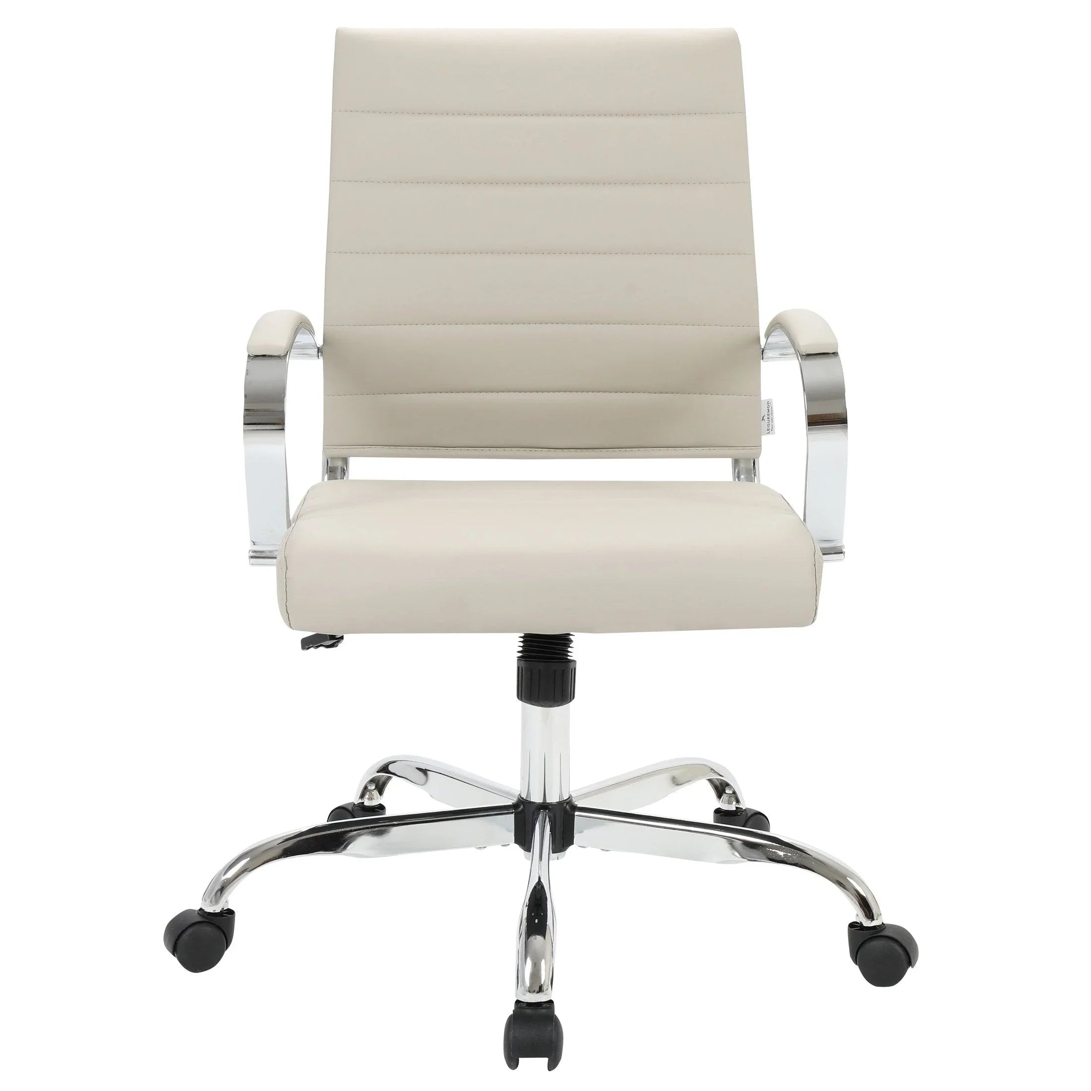 Benmar Mid-Back Leather Office Conference Chair Adjustable Height, Swivel, and Tilt - Elax Furniture
