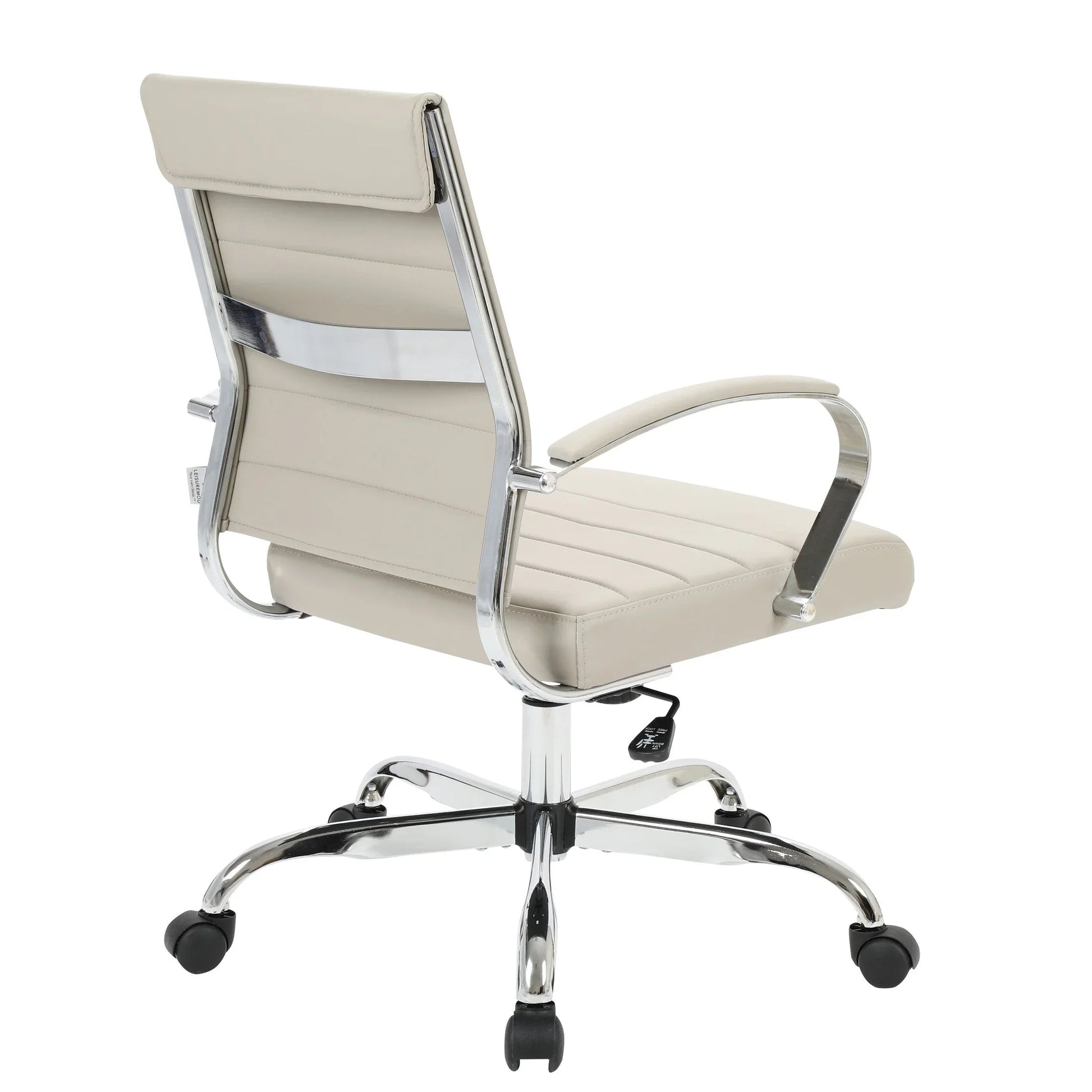 Benmar Mid-Back Leather Office Conference Chair Adjustable Height, Swivel, and Tilt - Elax Furniture