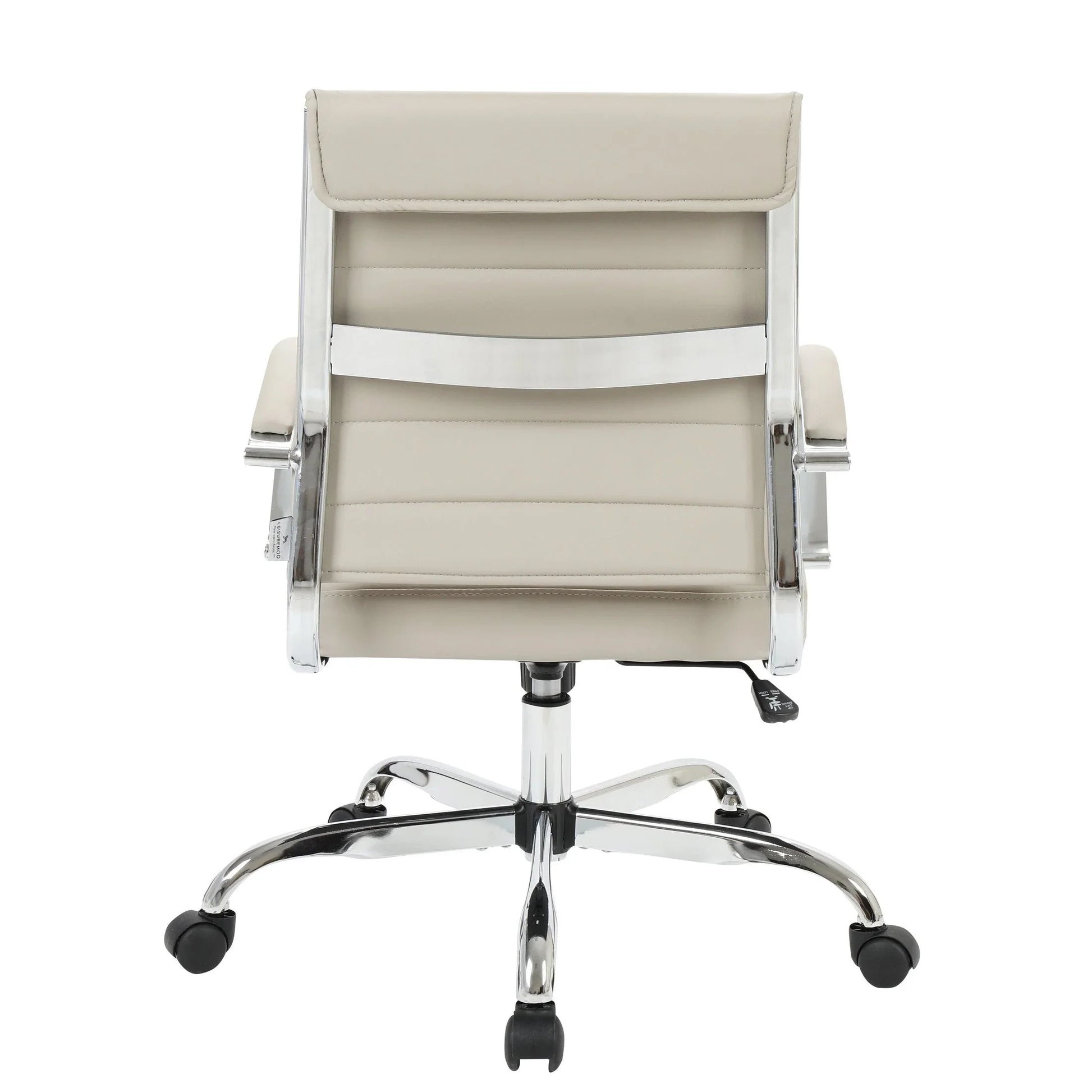 Benmar Mid-Back Leather Office Conference Chair Adjustable Height, Swivel, and Tilt - Elax Furniture