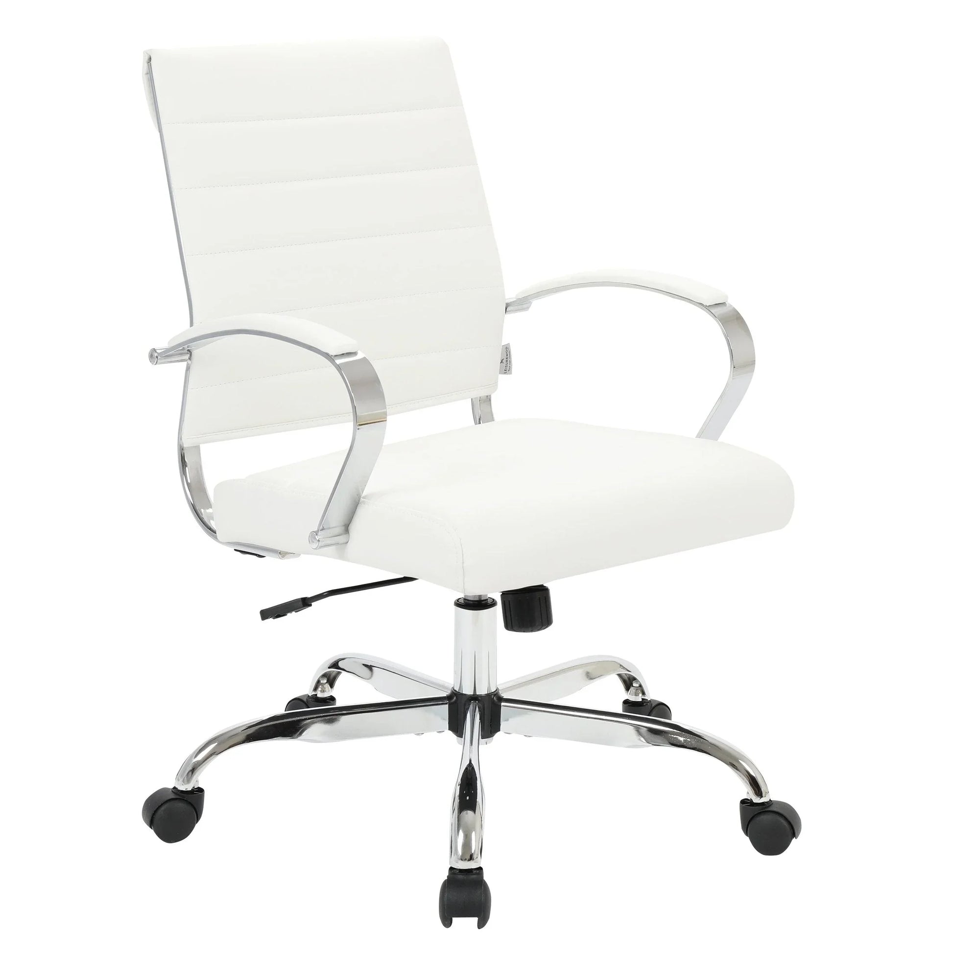 Benmar Mid-Back Leather Office Conference Chair Adjustable Height, Swivel, and Tilt - Elax Furniture