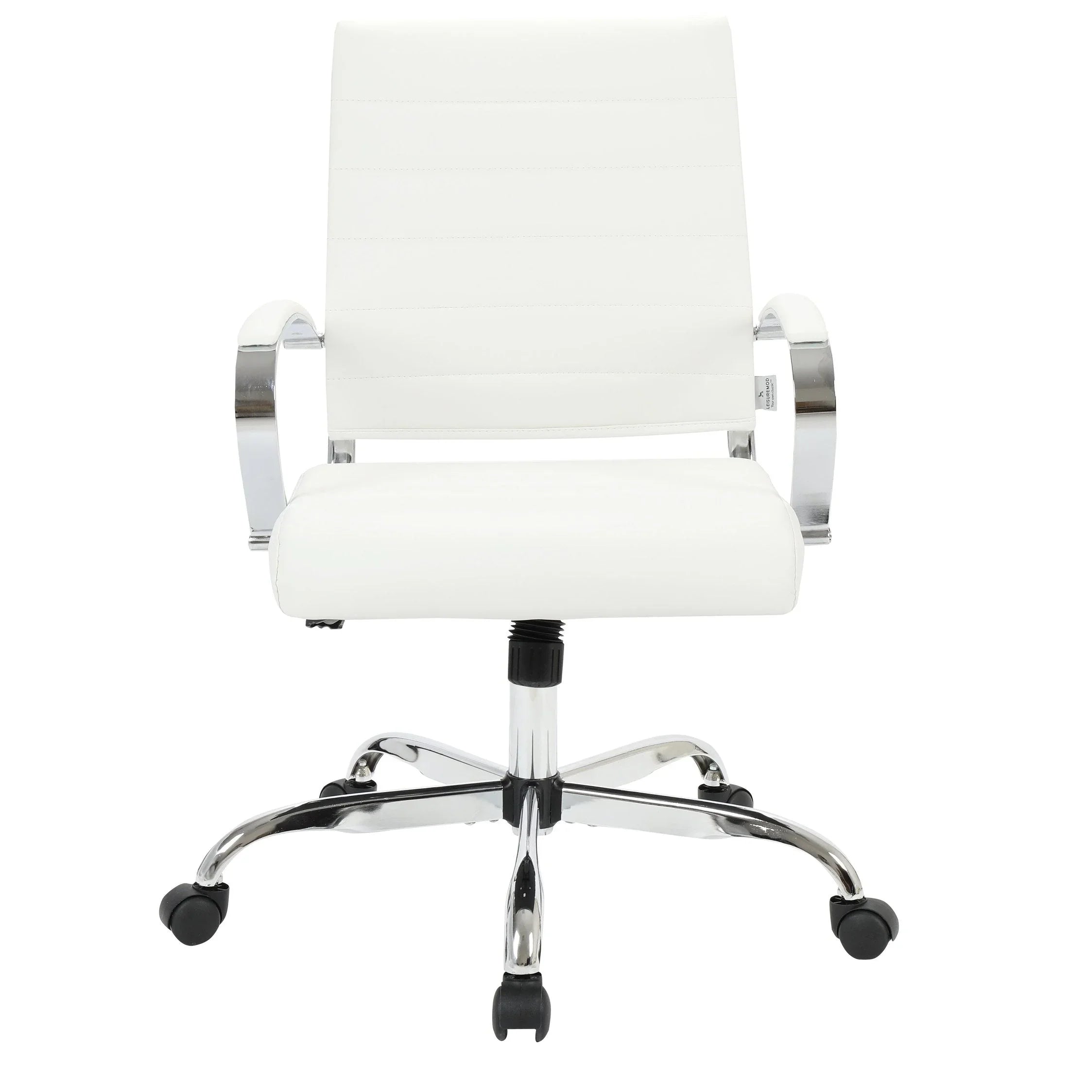 Benmar Mid-Back Leather Office Conference Chair Adjustable Height, Swivel, and Tilt - Elax Furniture