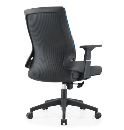 Brio Mid-Back Adjustable Office Chair Upholstered in Cotton - Elax Furniture