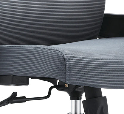Brio Mid-Back Adjustable Office Chair Upholstered in Cotton - Elax Furniture