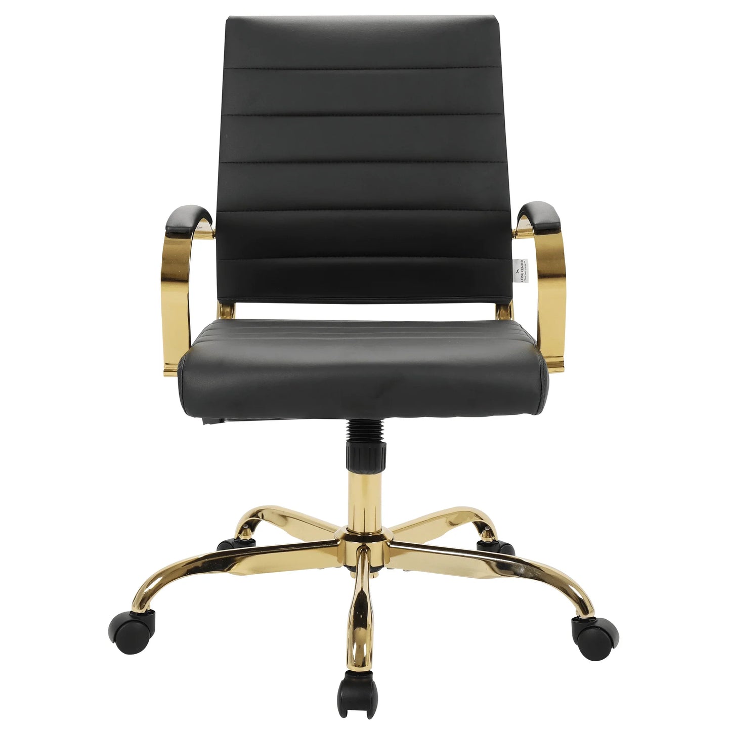 Benmar Mid-Back Leather Office Conference Chair Adjustable Height, Swivel, and Tilt - Elax Furniture
