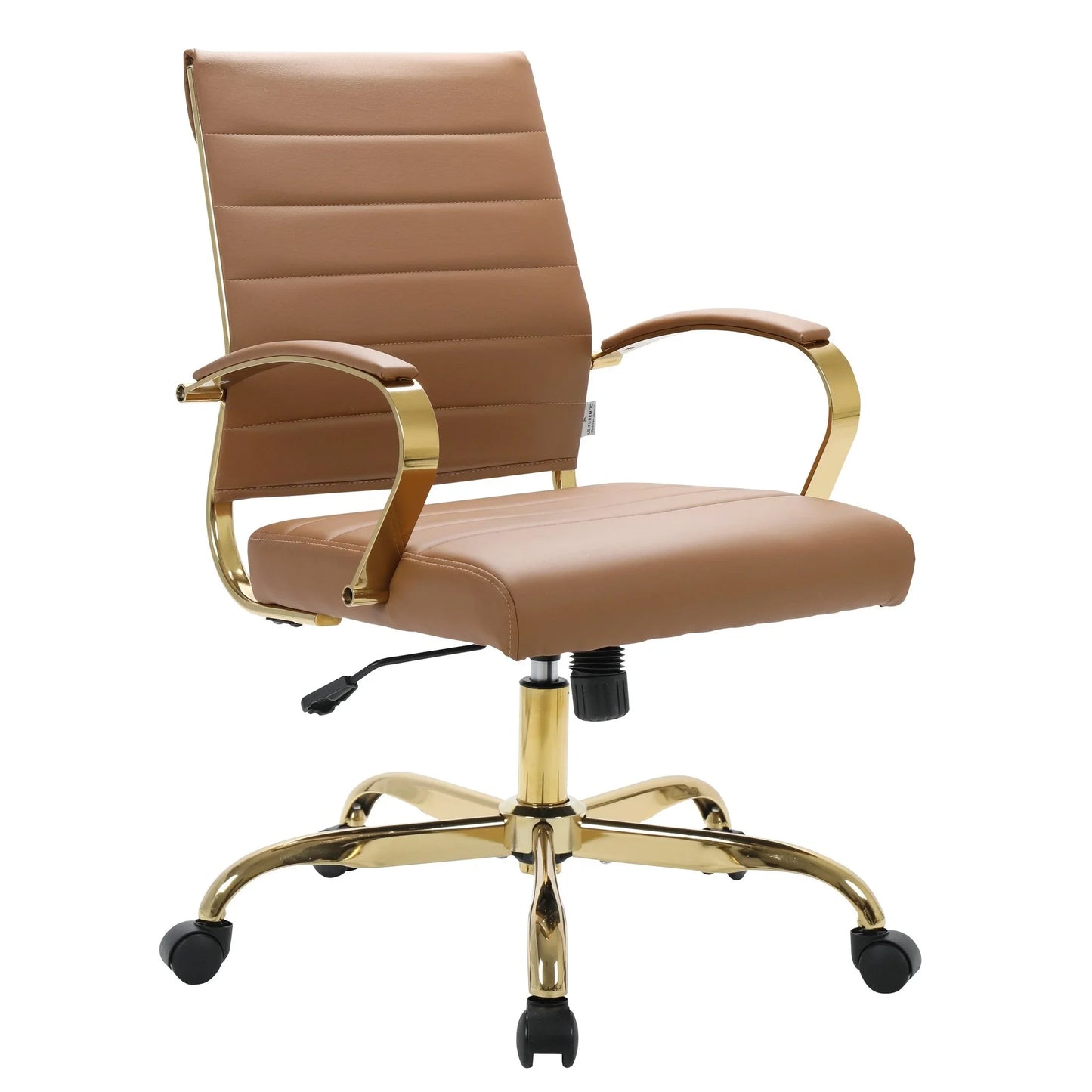 Benmar Mid-Back Leather Office Conference Chair Adjustable Height, Swivel, and Tilt - Elax Furniture