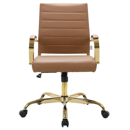 Benmar Mid-Back Leather Office Conference Chair Adjustable Height, Swivel, and Tilt - Elax Furniture