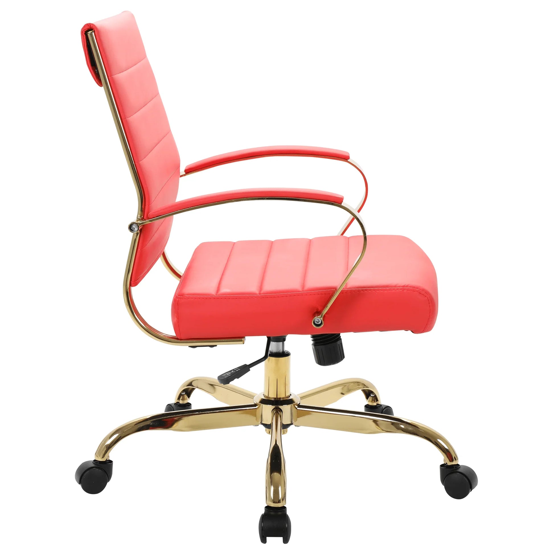 Benmar Mid-Back Leather Office Conference Chair Adjustable Height, Swivel, and Tilt - Elax Furniture