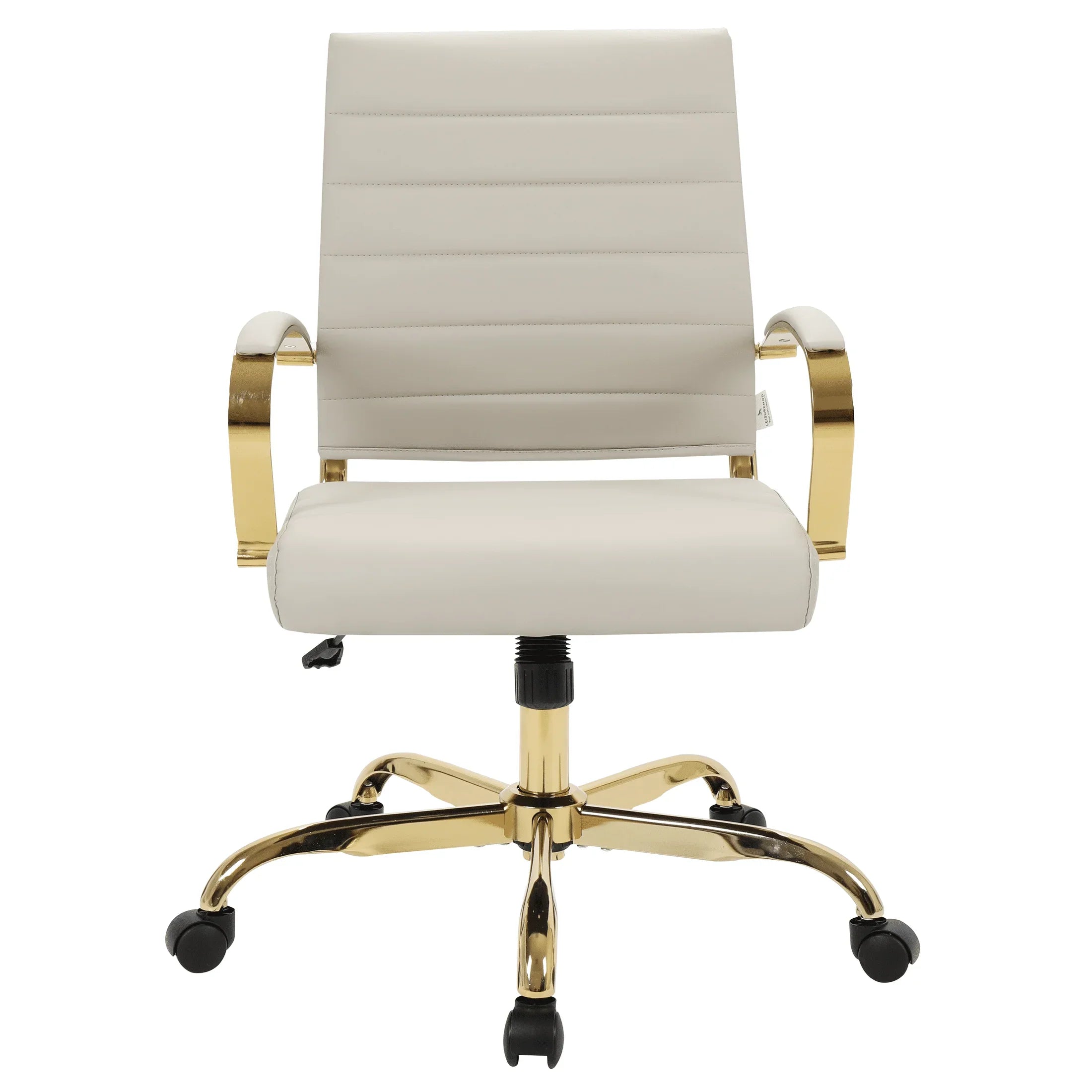 Benmar Mid-Back Leather Office Conference Chair Adjustable Height, Swivel, and Tilt - Elax Furniture