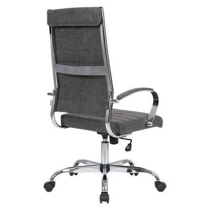 Benmar High-Back Leather Adjustable Office Conference Chair - Elax Furniture