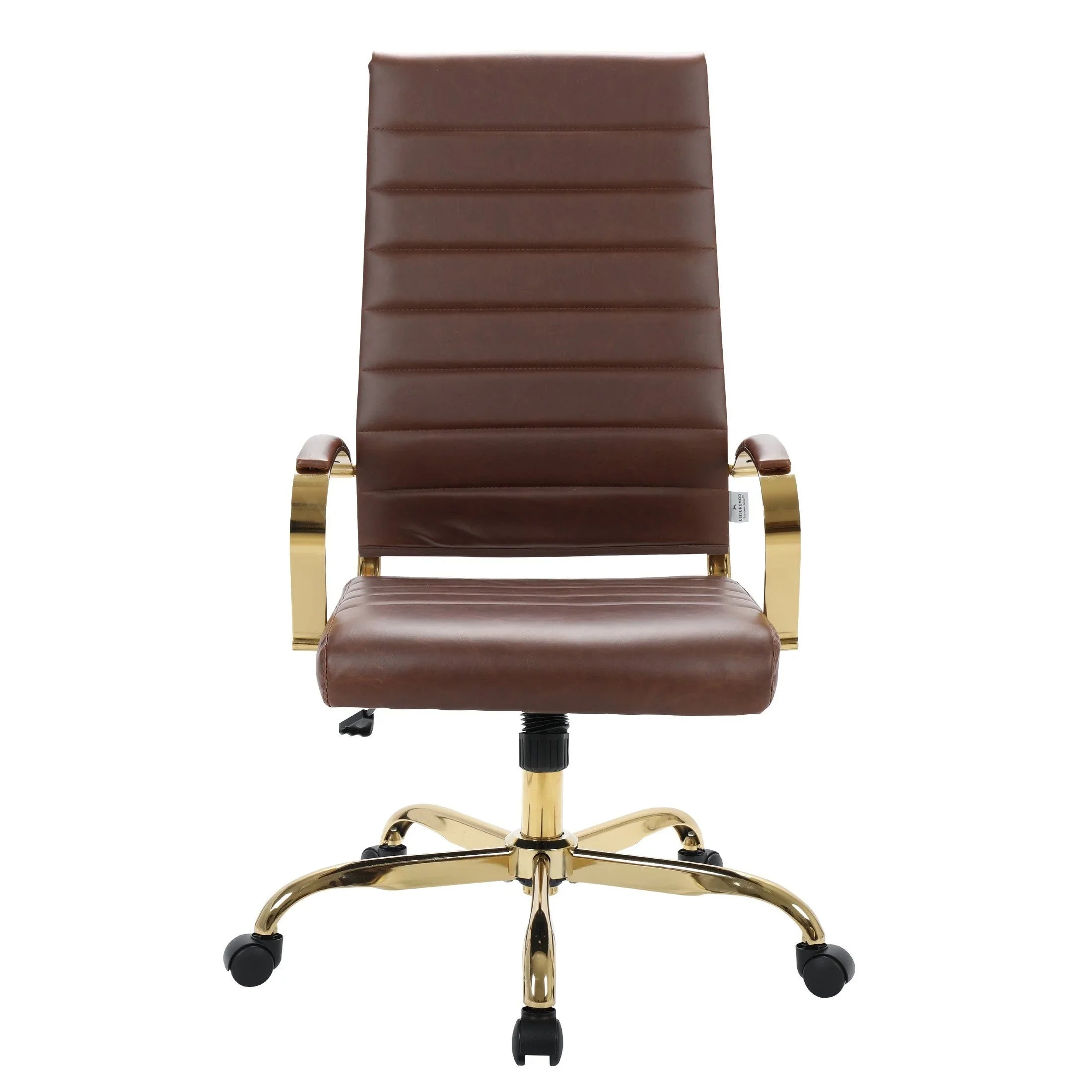 Benmar High-Back Leather Adjustable Office Conference Chair - Elax Furniture