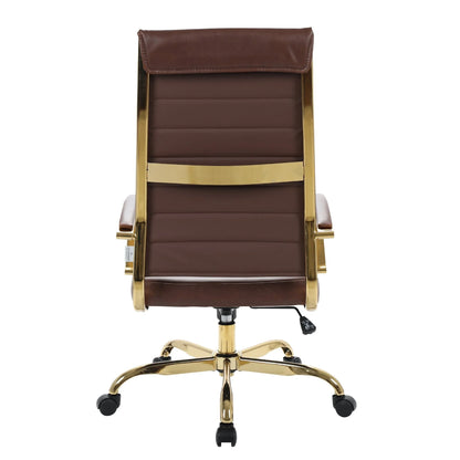 Benmar High-Back Leather Adjustable Office Conference Chair - Elax Furniture