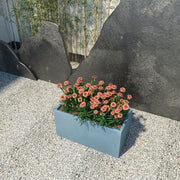 Bloom Mid-Century Modern Rectangular Fiberstone and MGO Clay Planter for Indoor and Outdoor - Elax Furniture