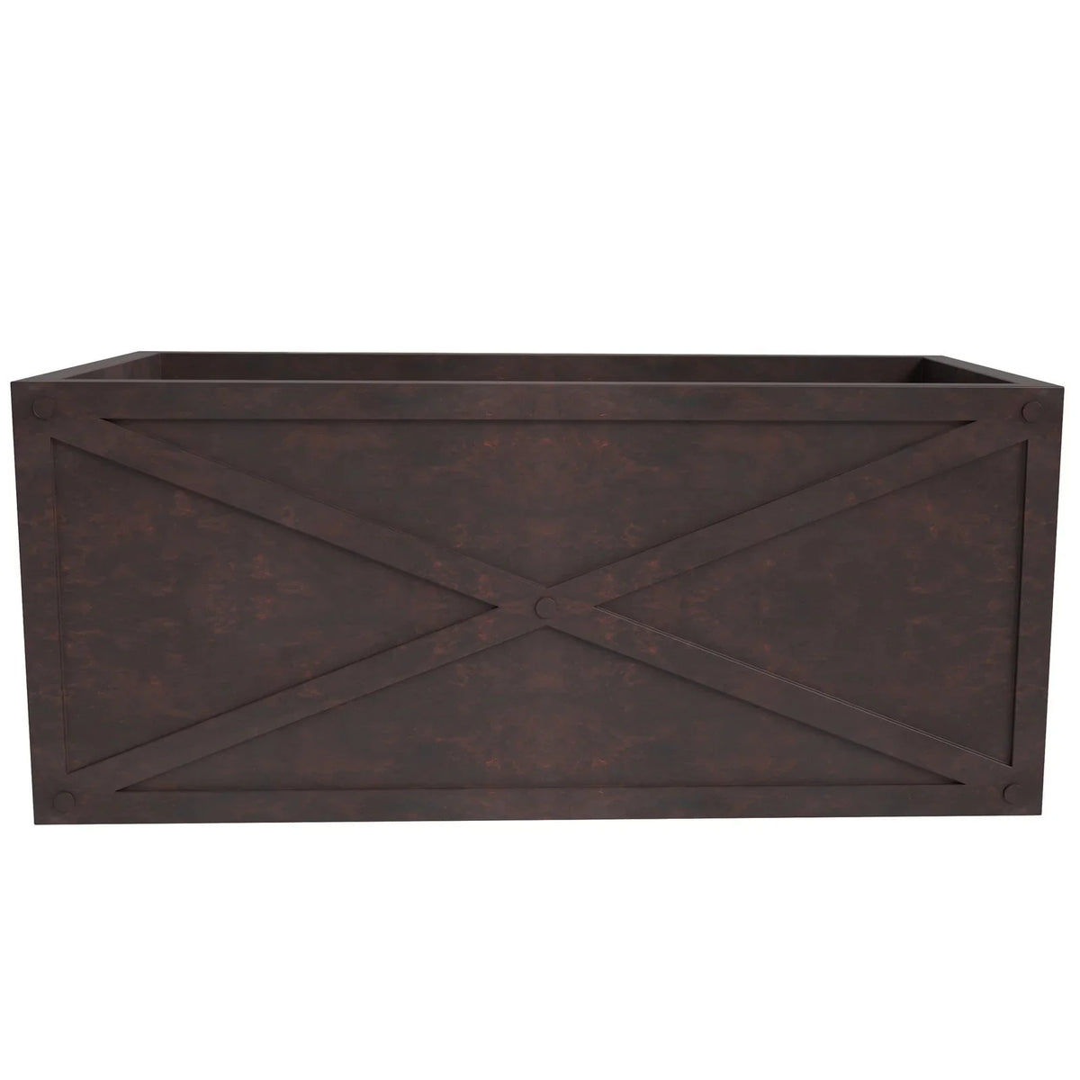 Bonsai Fiberglass and Clay Planter - Rectangular Weather-Resistant Planter Box with Drainage Holes - Elax Furniture