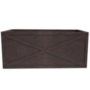 Bonsai Fiberglass and Clay Planter - Rectangular Weather-Resistant Planter Box with Drainage Holes - Elax Furniture