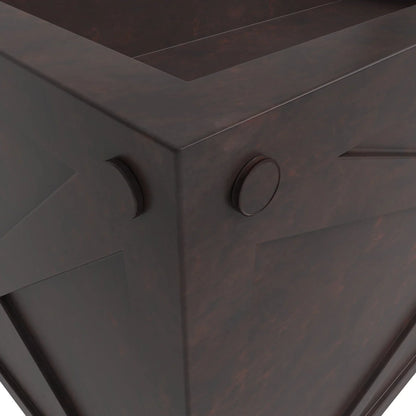 Bonsai Fiberglass and Clay Planter - Rectangular Weather-Resistant Planter Box with Drainage Holes - Elax Furniture