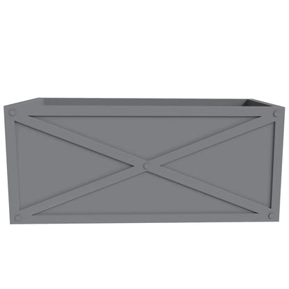 Bonsai Fiberglass and Clay Planter - Rectangular Weather-Resistant Planter Box with Drainage Holes - Elax Furniture