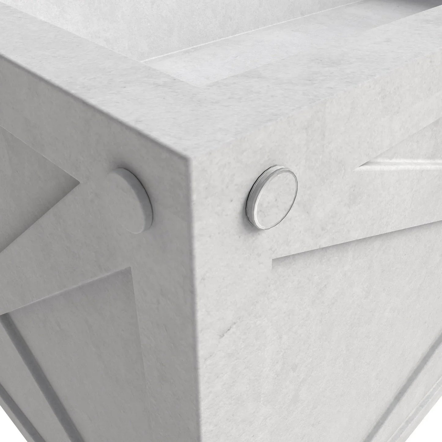 Bonsai Fiberglass and Clay Planter - Rectangular Weather-Resistant Planter Box with Drainage Holes - Elax Furniture