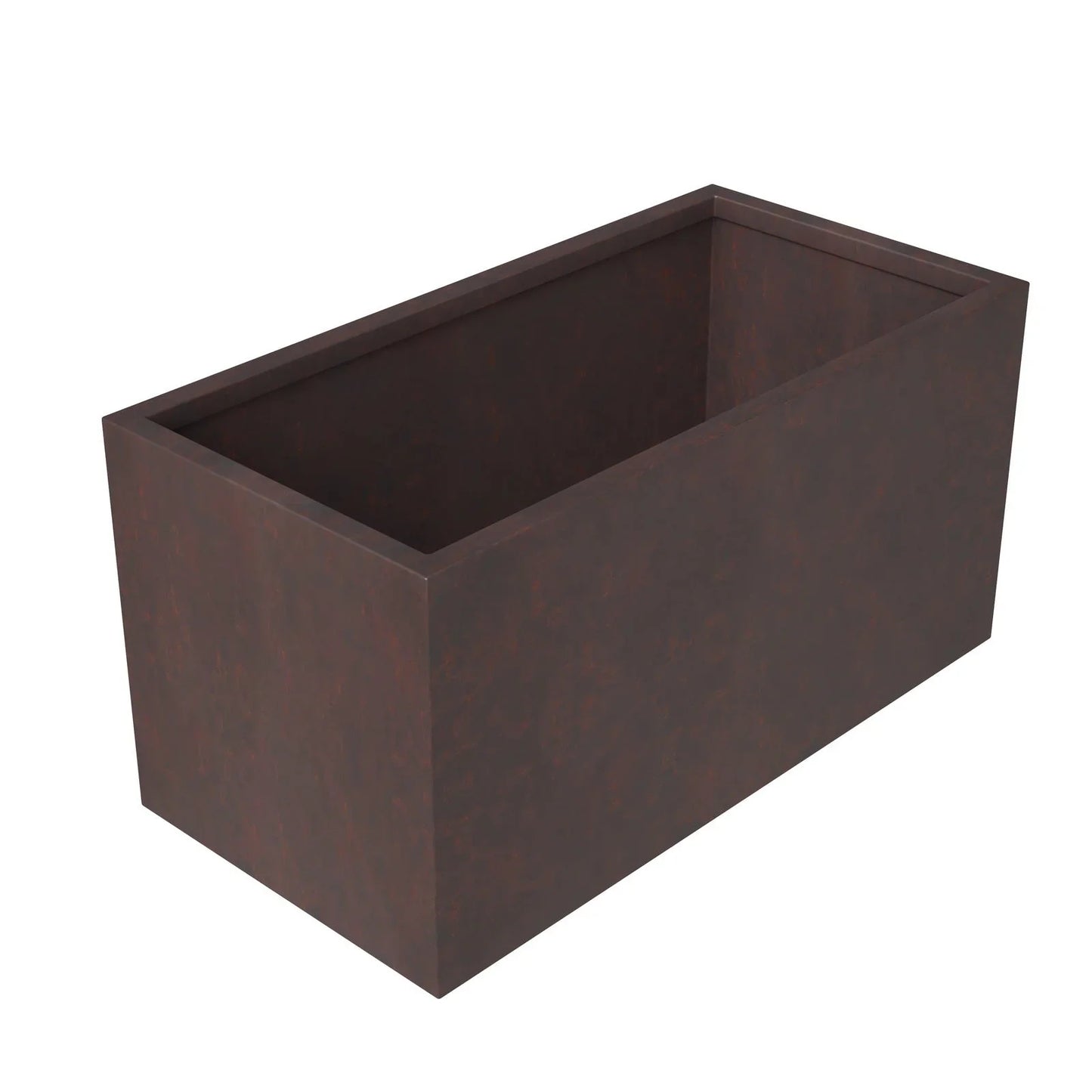 Bloom Mid-Century Modern Rectangular Fiberstone and MGO Clay Planter for Indoor and Outdoor - Elax Furniture