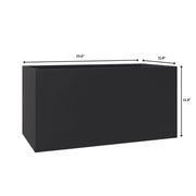 Bloom 3-Piece Modern Fiberstone and MGO Clay Rectangular Planter Set for Indoor and Outdoor - Elax Furniture