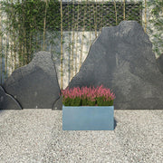 Bloom Mid-Century Modern Rectangular Fiberstone and MGO Clay Planter for Indoor and Outdoor - Elax Furniture