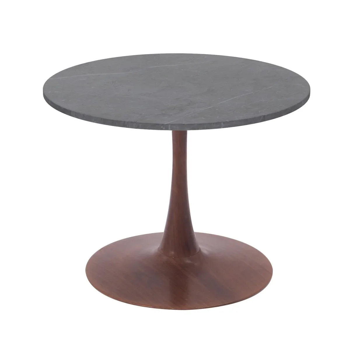 Bristol 27"/31"/35"/40" Round Dining Table Wood Transfer Cherry/Natural/Walnut Base with Sintered Stone Table Top - Elax Furniture