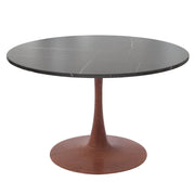 Bristol 27"/31"/35"/40" Round Dining Table Wood Transfer Cherry/Natural/Walnut Base with Sintered Stone Table Top - Elax Furniture