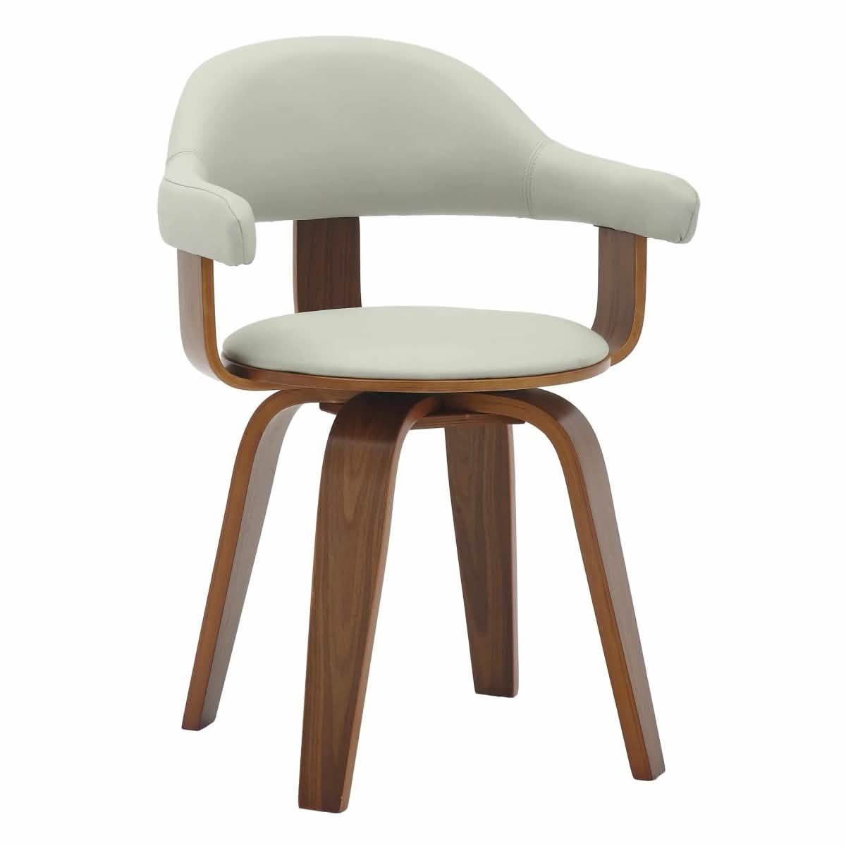 Brivo Modern Wooden Dining Chair With Walnut Color Frame Grey Dining Chair Leisuremod