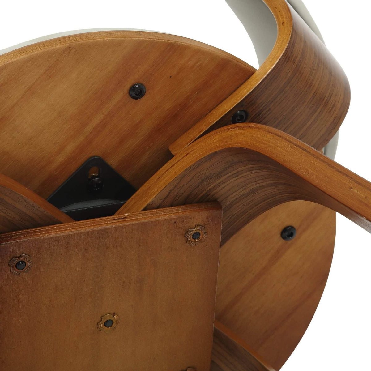 Brivo Modern Wooden Dining Chair With Walnut Color Frame Grey Dining Chair Leisuremod
