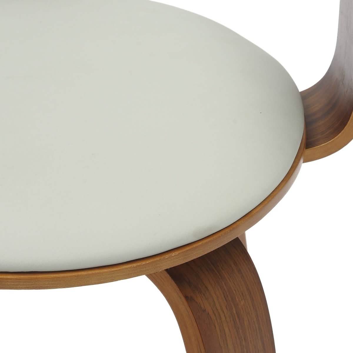 Brivo Modern Wooden Dining Chair With Walnut Color Frame Grey Dining Chair Leisuremod