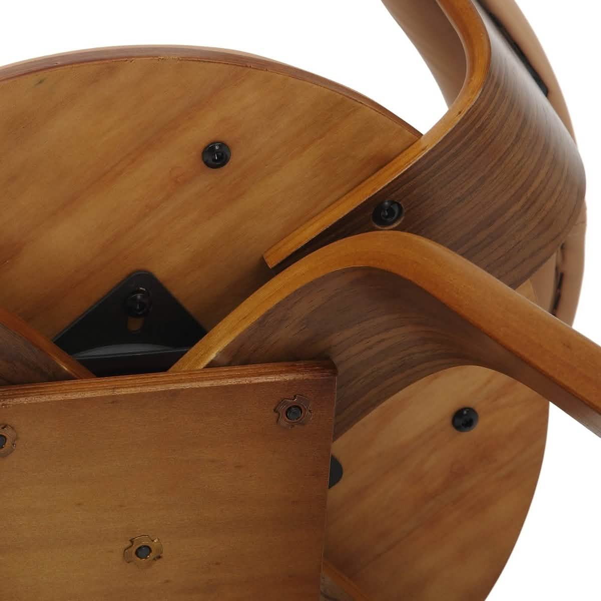 Brivo Modern Wooden Dining Chair With Walnut Color Frame Brown Dining Chair Leisuremod