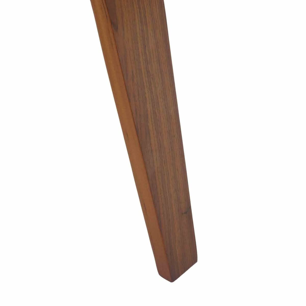 Brivo Modern Wooden Dining Chair With Walnut Color Frame White Dining Chair Leisuremod