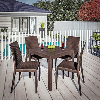 Mace Mid-Century 5-Piece Outdoor Dining Set - Elax Furniture