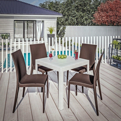 Mace Mid-Century 5-Piece Outdoor Dining Set - Elax Furniture