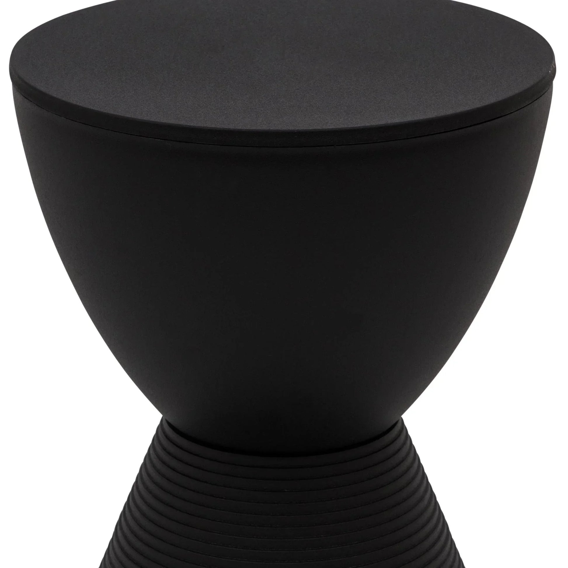 Boyd Storage Round Side End Table in Polypropylene Plastic - Elax Furniture