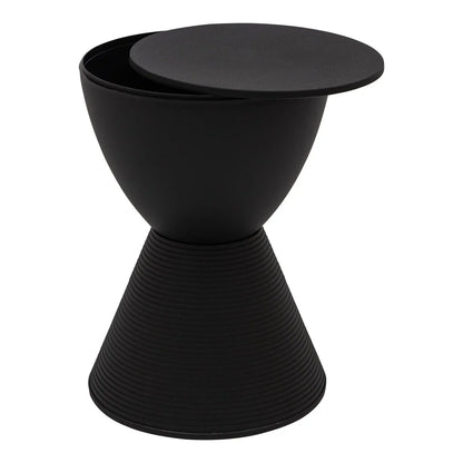 Boyd Storage Round Side End Table in Polypropylene Plastic - Elax Furniture