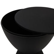 Boyd Storage Round Side End Table in Polypropylene Plastic - Elax Furniture