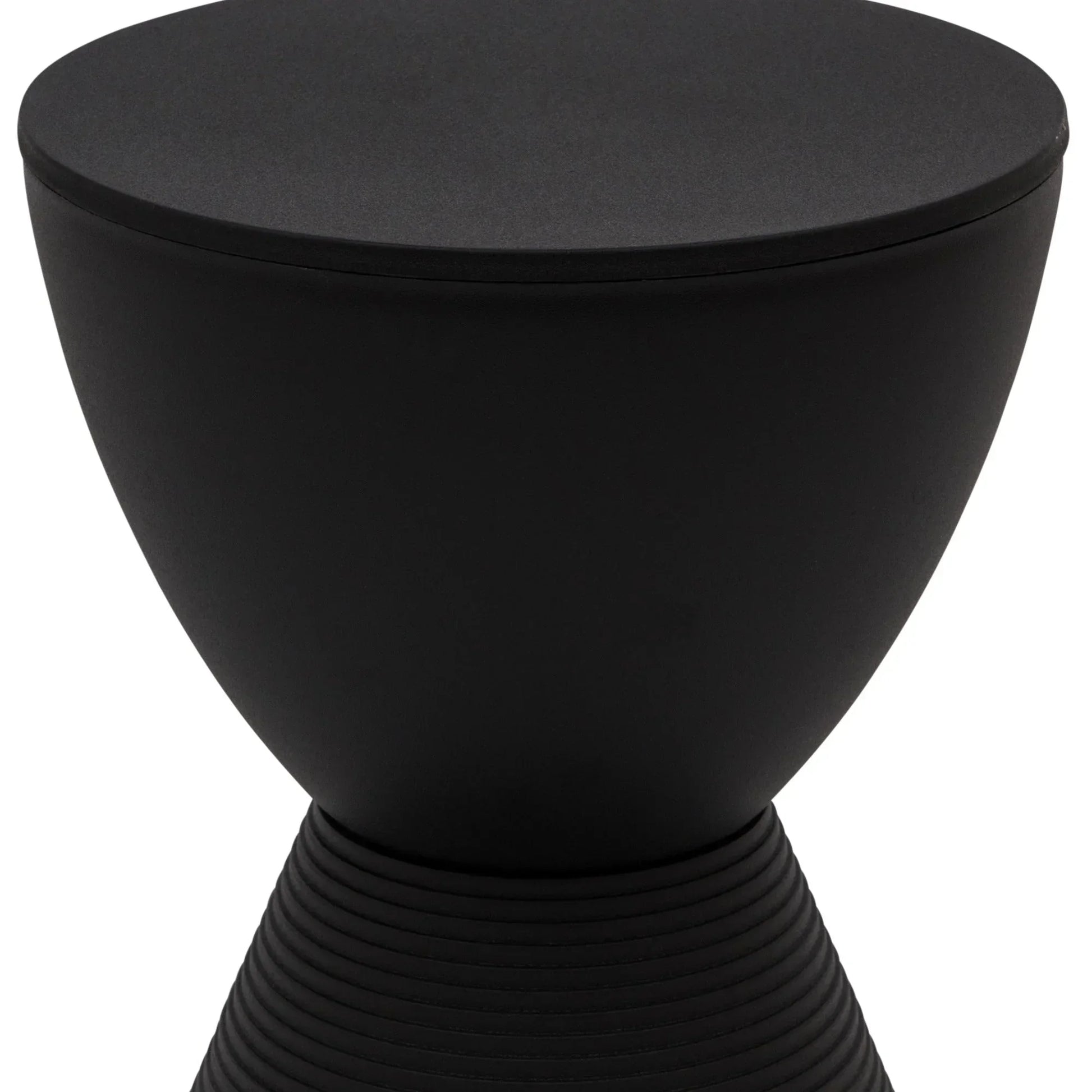 Boyd Storage Round Side End Table in Polypropylene Plastic - Elax Furniture