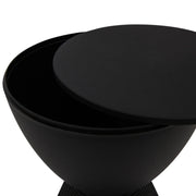 Boyd Storage Round Side End Table in Polypropylene Plastic - Elax Furniture