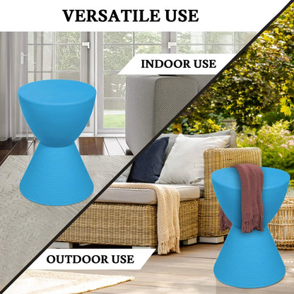 Boyd Storage Round Side End Table in Polypropylene Plastic - Elax Furniture