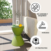 Boyd Storage Round Side End Table in Polypropylene Plastic - Elax Furniture