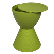 Boyd Storage Round Side End Table in Polypropylene Plastic - Elax Furniture