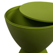 Boyd Storage Round Side End Table in Polypropylene Plastic - Elax Furniture